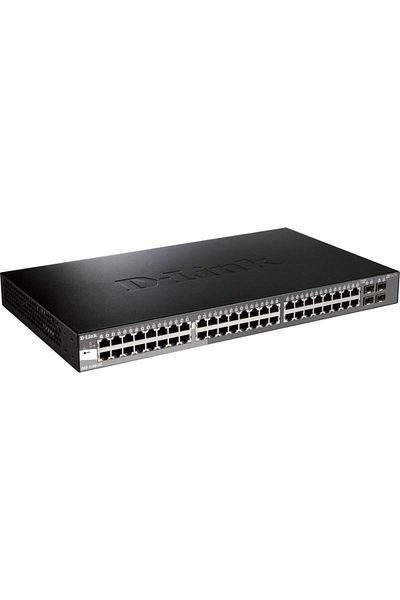 D-Link Switch DGS-1520-52, 48 porturi Gigabit, 4 porturi SFP, Capacity 76Gbps, 16K MAC, 17 Rac