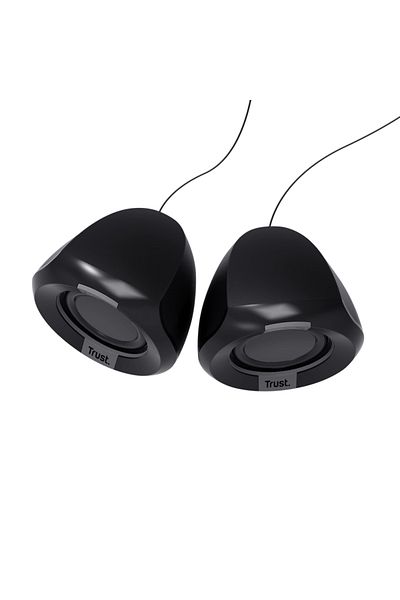 Trust Polo 2.0 wired speakers, maximum power 8W, 3.5mm audio input, black
