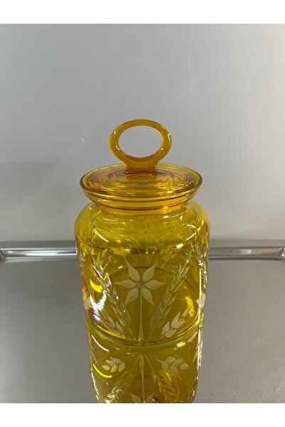 DECOSTYLE Paşabahçe 98671 Kitchen Başak Dekorlu Renkli Orta Boy Kavanoz 1.085 cc