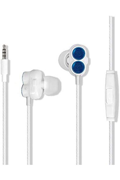 Promate Dual Speaker Earphone, Premium Noise Cancelling HiFi Super Bass Dual Dynamic Driver Headset