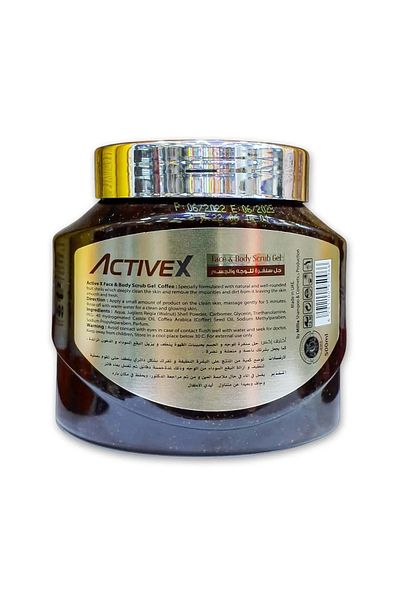 Activex Active X Face & Body Scrub Gel 500ml - Coffee