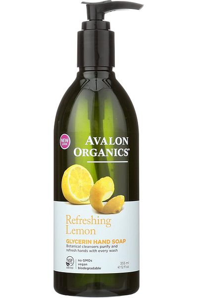 Avalon Organics Glycerin Hand Soap, Refreshing Lemon, 12 Oz