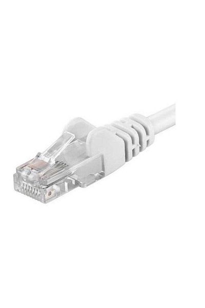 Other Patchcord UTP RJ45-RJ45 Cat.5e 0.25m white, UTP-5E-0.25-W, copper patchcord