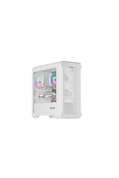 Genesis IRID 503 LITE Mini Tower ARGB Case WHITE, Tempered Glass, 5 Expansion Slots, Drive
