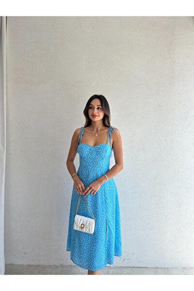 Mooi Butik Resca Midi Dress 2075 - Blue