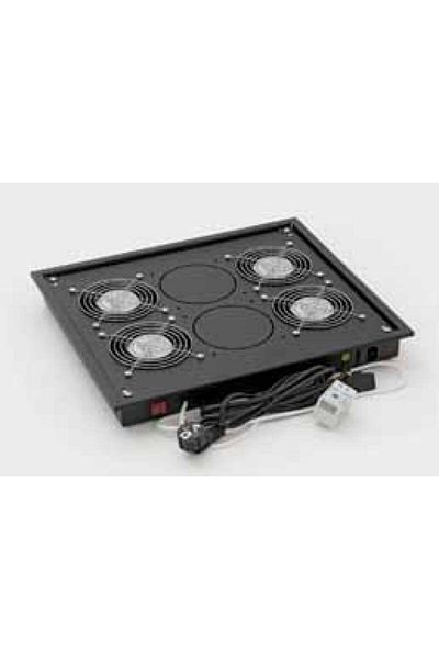 TRITON Ventilation panel for 19" floor rack, 4 fans 230V/60W with bimetallic thermostat