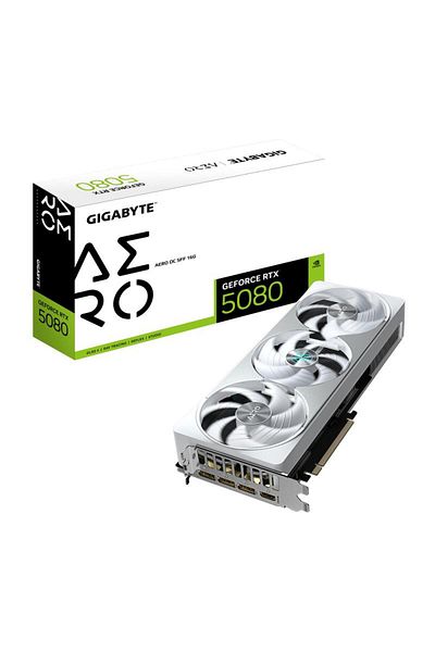 Gigabyte Placa Video GEFORCE RTX 5080 AERO OC SFF 16GB GDDR7 256 bit, 3x DP 1x HDMI