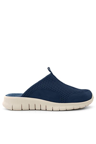 heep Medical Navy Blue Cream Sole Comfort Sports Slippers