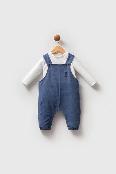 U.S. Polo Assn. Licensed Baby Boy 2 Piece Salopet Jumpsuit