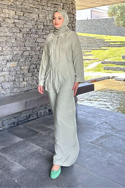 Ovn. Zippered Modal Suit - Water Green