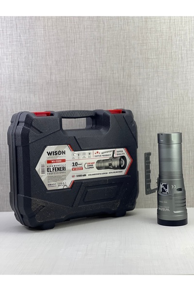 Wıson Ws-15500 13 BİN LÜMEN EL FENERİ Profesyonel el feneri