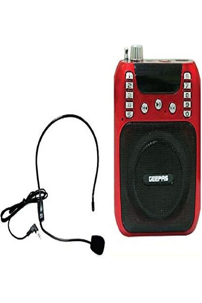 Geepas Geepas Mini Rechargeable Speaker with Microphone - GMP15013