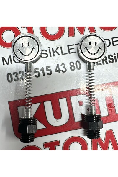 MTO Cg Motosiklet Ayna Süsleme 10mm Düz Diş Siyah