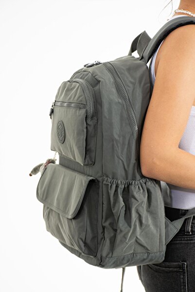 H&D COLLECTİON Unisex Water Resistant Fabric Large Size School Travel Backpack with Laptop Compartment 3016