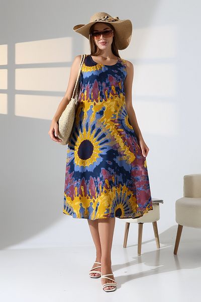 LİKAPA Summer Strap Viscose Dress 2691