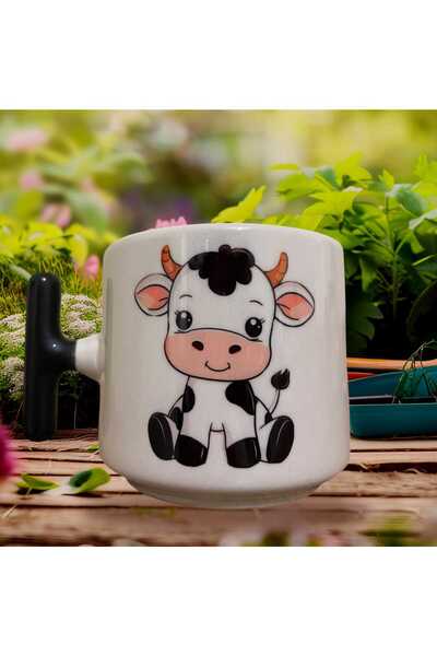 GameFruy Cute Cow Double Sided Printed Mug - Ceramic Tea, Coffee Gift Cup