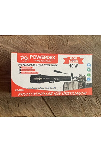 PWR PRO EL FENERİ ŞARJLI FENER TÜFEK FENERİ UZUN MENZİLLİ LED AVCI FENERİ