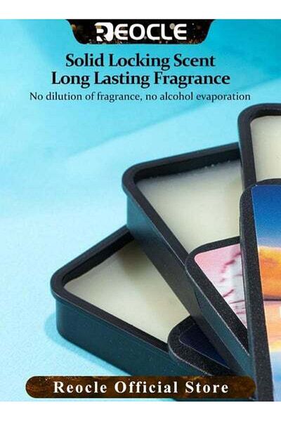 REOCLE 4PCS Solid Balm Sets Solid Perfume Portable Pocket Balm Perfume Perfect for Travel Use