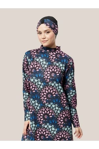 Fitsauna Πλήρως κλειστό αποβολικό νερού Quick Dry Hijab Μαγιό Aqua Model 1014