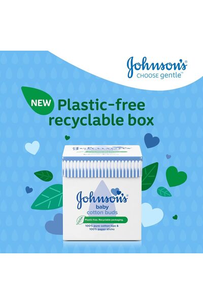 Generic Johnson's Baby Cotton Buds, 200 pcs (2+1 Free) - White