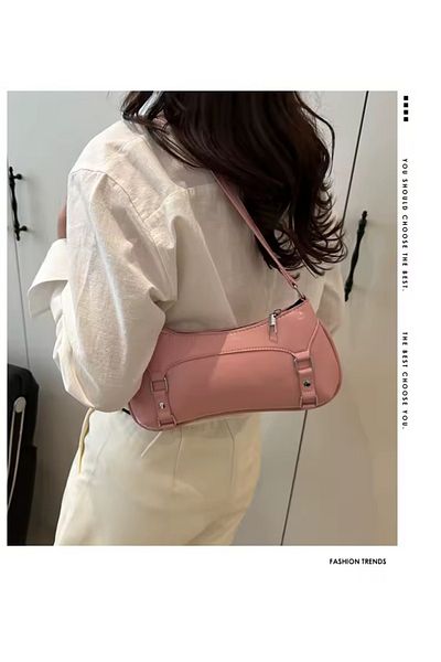 MirazTasarim Y2K Women's Bag Powder Color Leather Y2K Trend Bag2