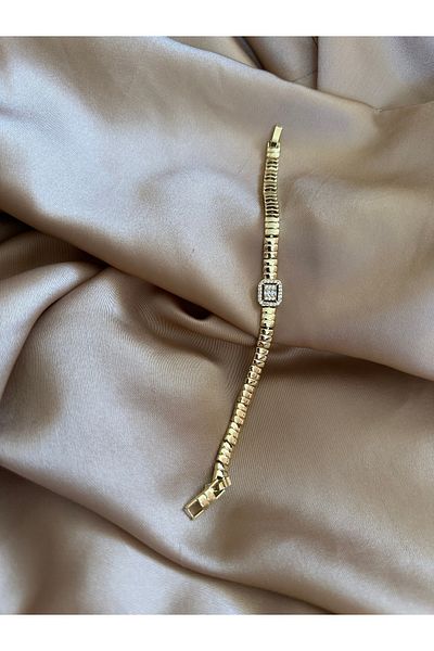 NFS BUTİK Xuping Bracelet-Zircon and Baguette Stone Design