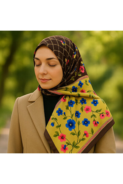 VİZYON وشاح تيفيل حريري 100%