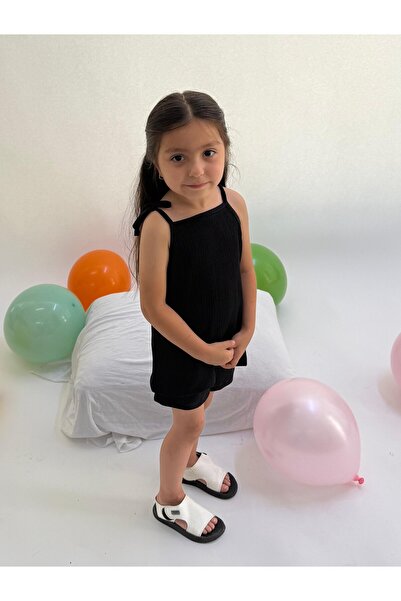 haha Strappy Crop for Girls - Shorts Set