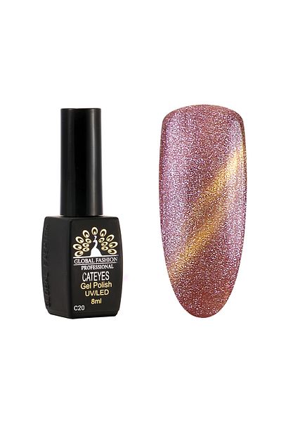 global fashion Oja semipermanenta Cat Eyes 8 ml, 20