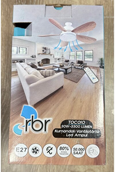 FERSHİPPİNG Kumandalı Vantilatötlü Led Ampül 30W