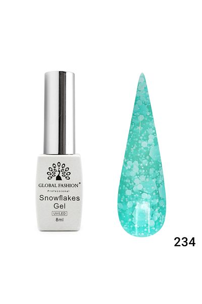 global fashion Oja semipermanenta Snowflakes 8ml, 234