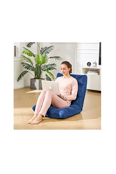 SUMAKA Folding Floor Chair with Back Support, 14 Adjustable Position, Padded Sleeper Bed, Soft Floor Chair