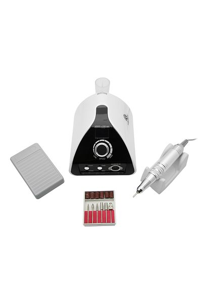 global fashion Pila electrica unghii, ZS-711, 65W, 35000 rpm, alba