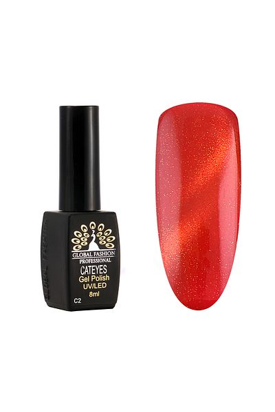 global fashion Oja semipermanenta Cat Eyes 8 ml, 02
