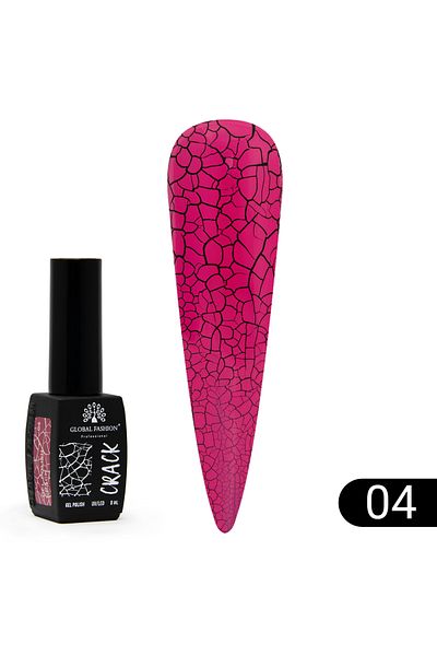 global fashion Oja semipermanenta CRACK, Global Fashion 8ml, 04