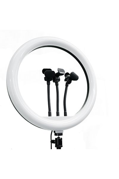 global fashion Circular lamp, Led M-36, remote control, 3 light modes, phone holder, 2.1m tripod included