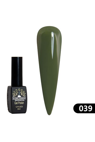 global fashion Oja semipermanenta Black Elite, Global Fashion 8 ml, 039
