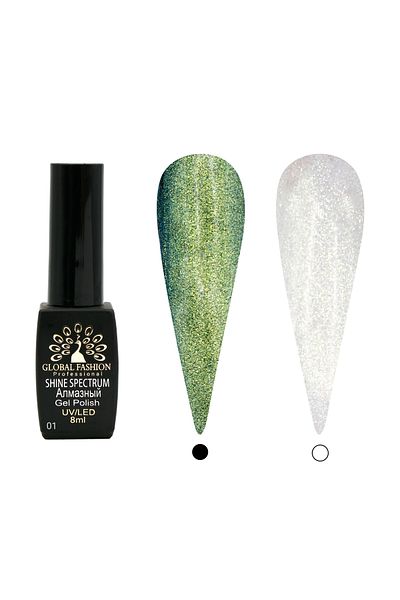 global fashion Oja semipermanenta Shine Star 8ml, 01