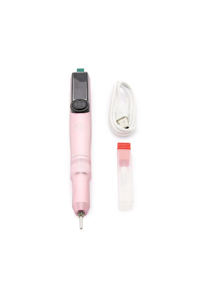 global fashion Pilă electrică-mandrină 2in1 și lanternă UV, Global Fashion TMS-025, 24W, 35000 rpm, roz