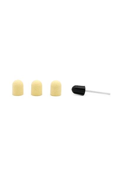 global fashion Set of holder and 3 spare emery boards for electric nail file, 13*19mm, grit 100