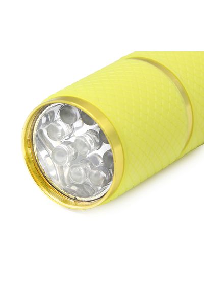 global fashion LED/UV nail lamp flashlight 9 bulbs - Yellow