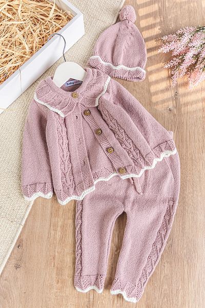 Babymod Knitwear Winter Cardigan Baby Girl Set