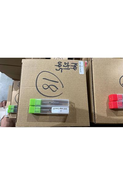 global fashion Carbide end mill, cone, green belt, C 3/32 Large Cone ST (narrow)