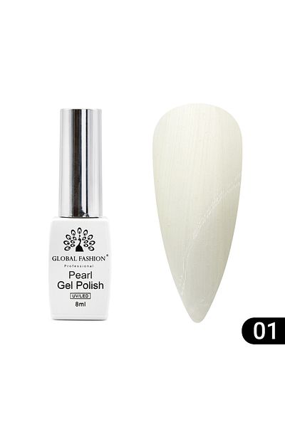 global fashion Oja semipermanentă Pearl 8 ml, 01