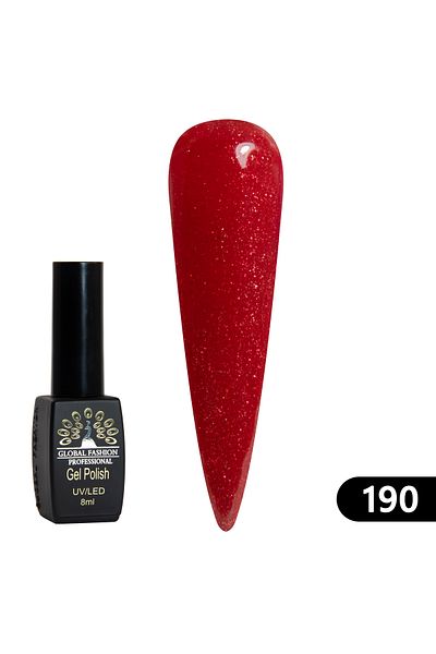 global fashion Oja semipermanenta BLACK ELITE, Global Fashion 8 ml, 190
