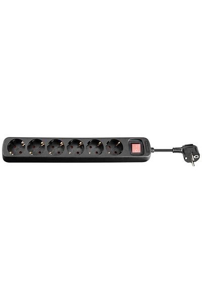 Inna marka MicroConnect 6-way Schuko Socket 5m