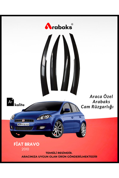 Arabaks Fiat Bravo 2010 Cam Rüzgarlığı 4’lü Takım (MUGEN TİP, DAYANIKLI MALZE...