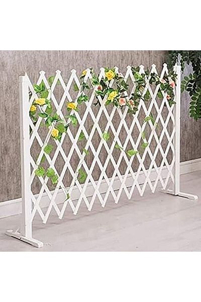 genric FFD 70cm Portable Expanding Wicker Wooden Fence | Expandable Wood Garden Trellis Fence | Decorative