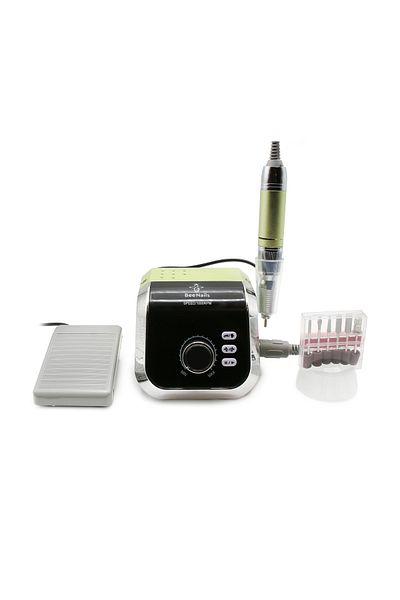 global fashion Manicure and pedicure machine BSDQ-613 Bee Nails, 45000 rotations and 65 watts, Green