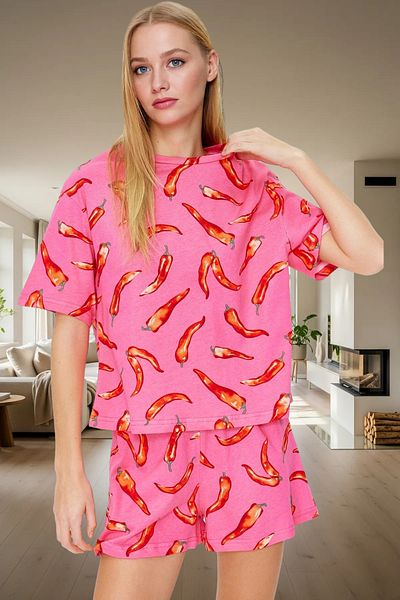 PayBuy Women's Short Sleeve Cotton Pajamas Set Summer Casual Homewear Stylish Appearance Comfortable Cut